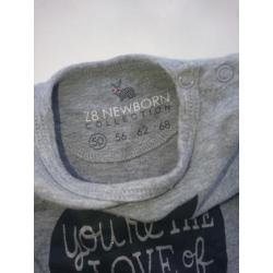 Grappig, grijs shirtje van Z8, maat 50