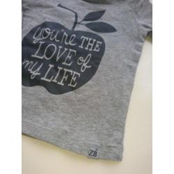 Grappig, grijs shirtje van Z8, maat 50