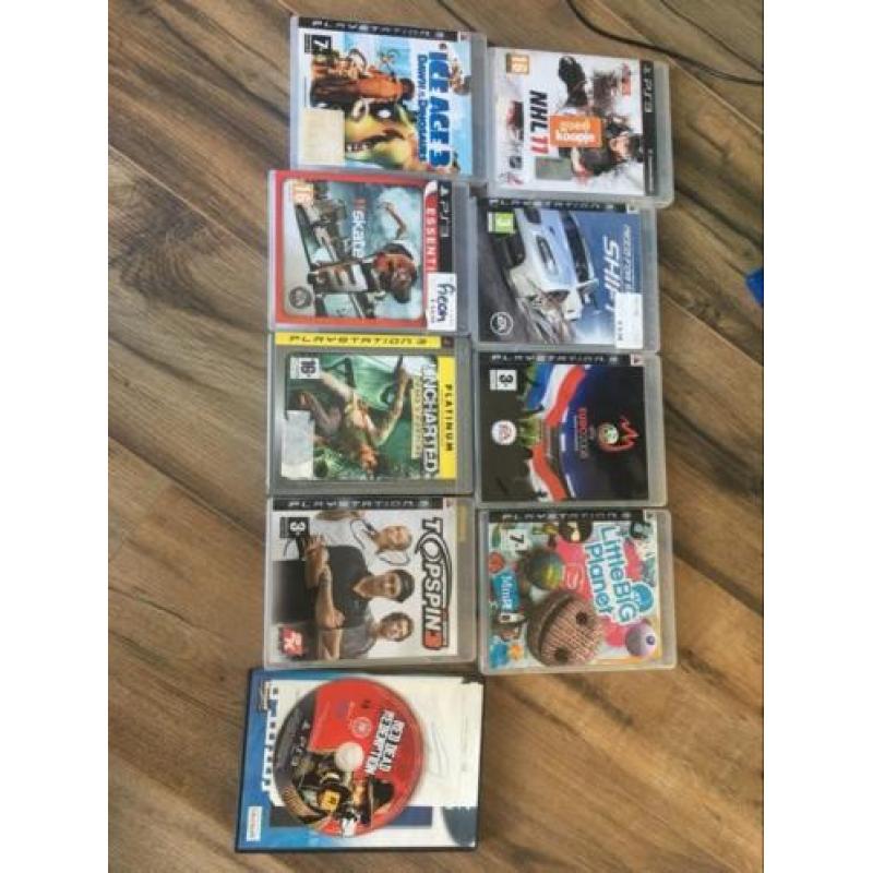 Ps3 240gb met spellen op de harde schijf gekopieerd