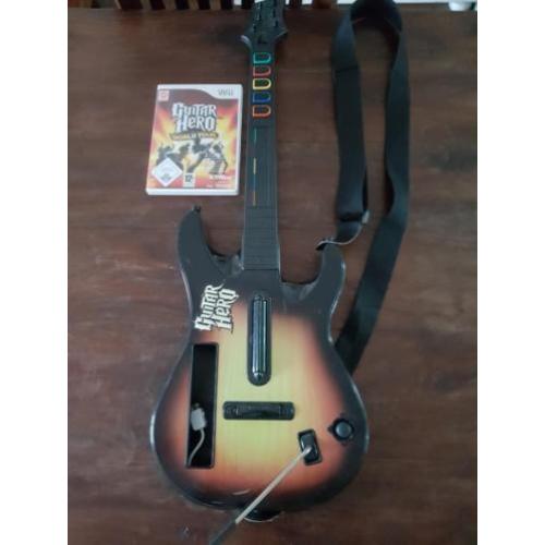 Guitar Hero World Tour Wii plus gitaar