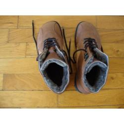 In nieuwstaat! Echt lederen gevoerde wandelschoenen Rewa (41