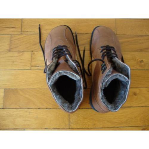 In nieuwstaat! Echt lederen gevoerde wandelschoenen Rewa (41