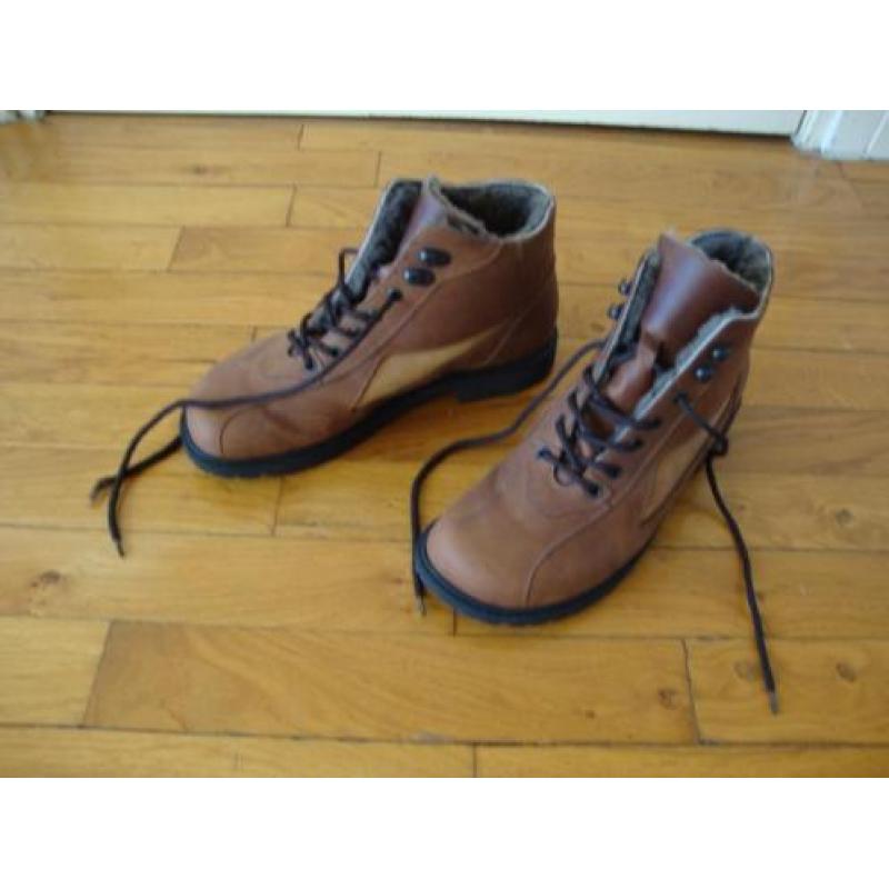 In nieuwstaat! Echt lederen gevoerde wandelschoenen Rewa (41