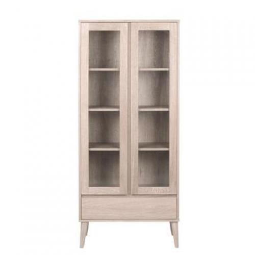 Vitrine Ulfborg - wit - 178x37x80 cm - Leen Bakker
