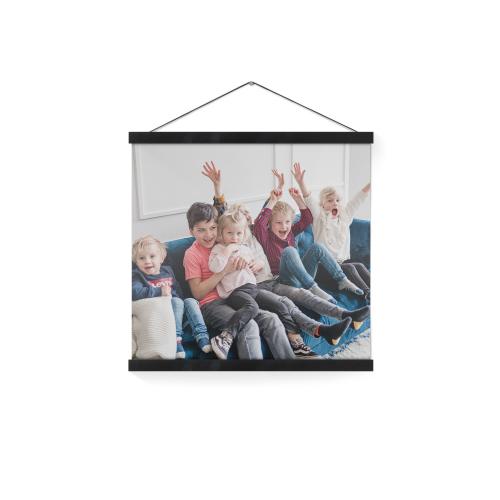 Gepersonaliseerde poster met zwarte posterhanger 20x20
