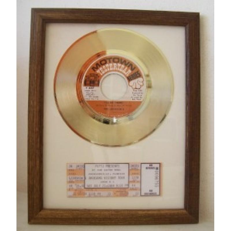 Gouden plaat Single Michael Jackson (Jackson 5) I'll Be There