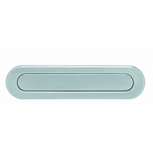 Intersteel Briefplaat ovaal met veer RVS