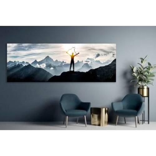 Foto op aluminium 23x90 cm