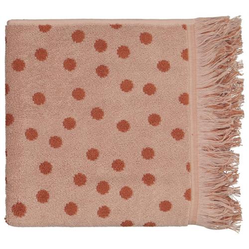 HEMA Handdoek - 50 X 100 - Zware Kwaliteit - Bruin Gestipt