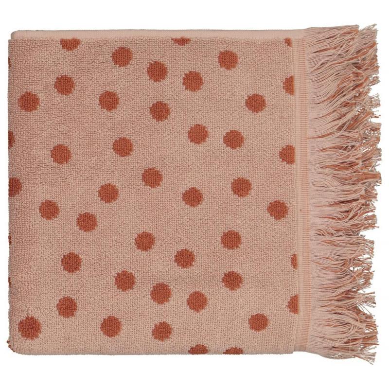 HEMA Handdoek - 50 X 100 - Zware Kwaliteit - Bruin Gestipt