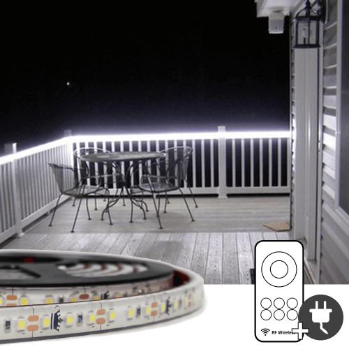1 meter Koud Wit led strip voor buiten complete set