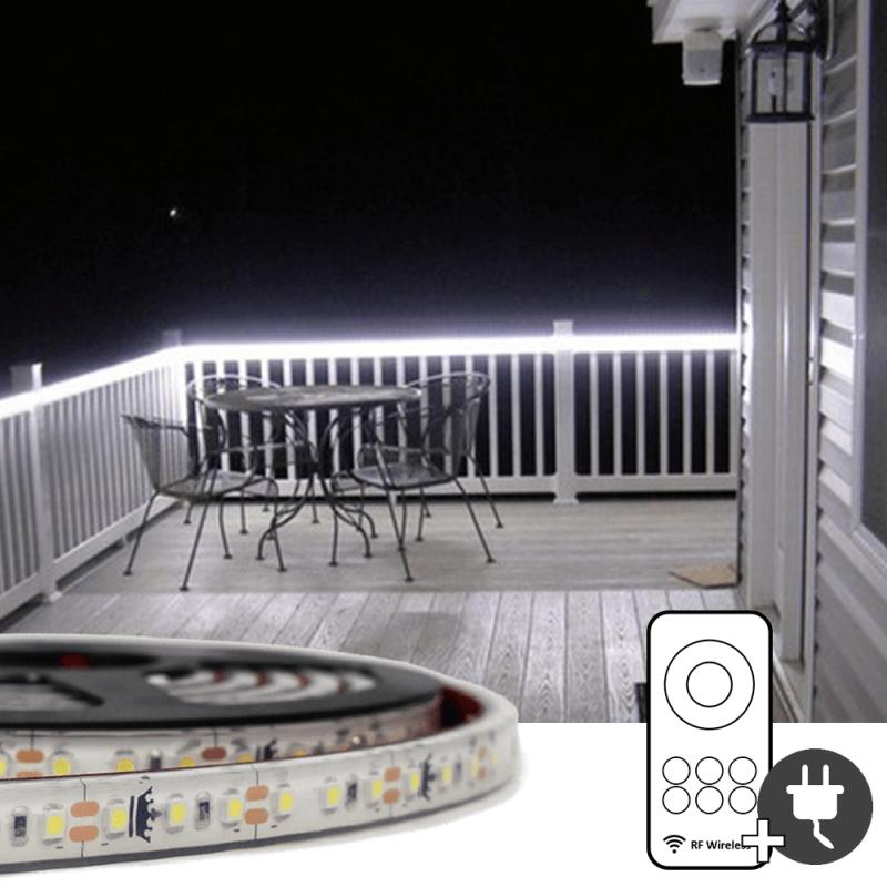 1 meter Koud Wit led strip voor buiten complete set