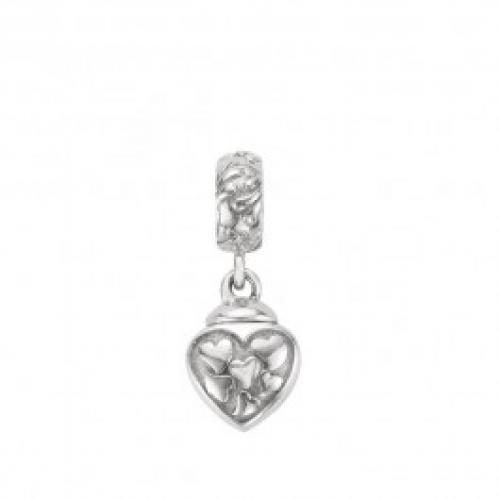 Silent Memories 1810Z Asbedel Hartje zilver