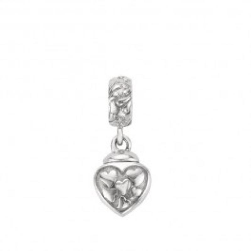 Silent Memories 1810Z Asbedel Hartje zilver